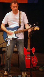  Steve and two of his guitars